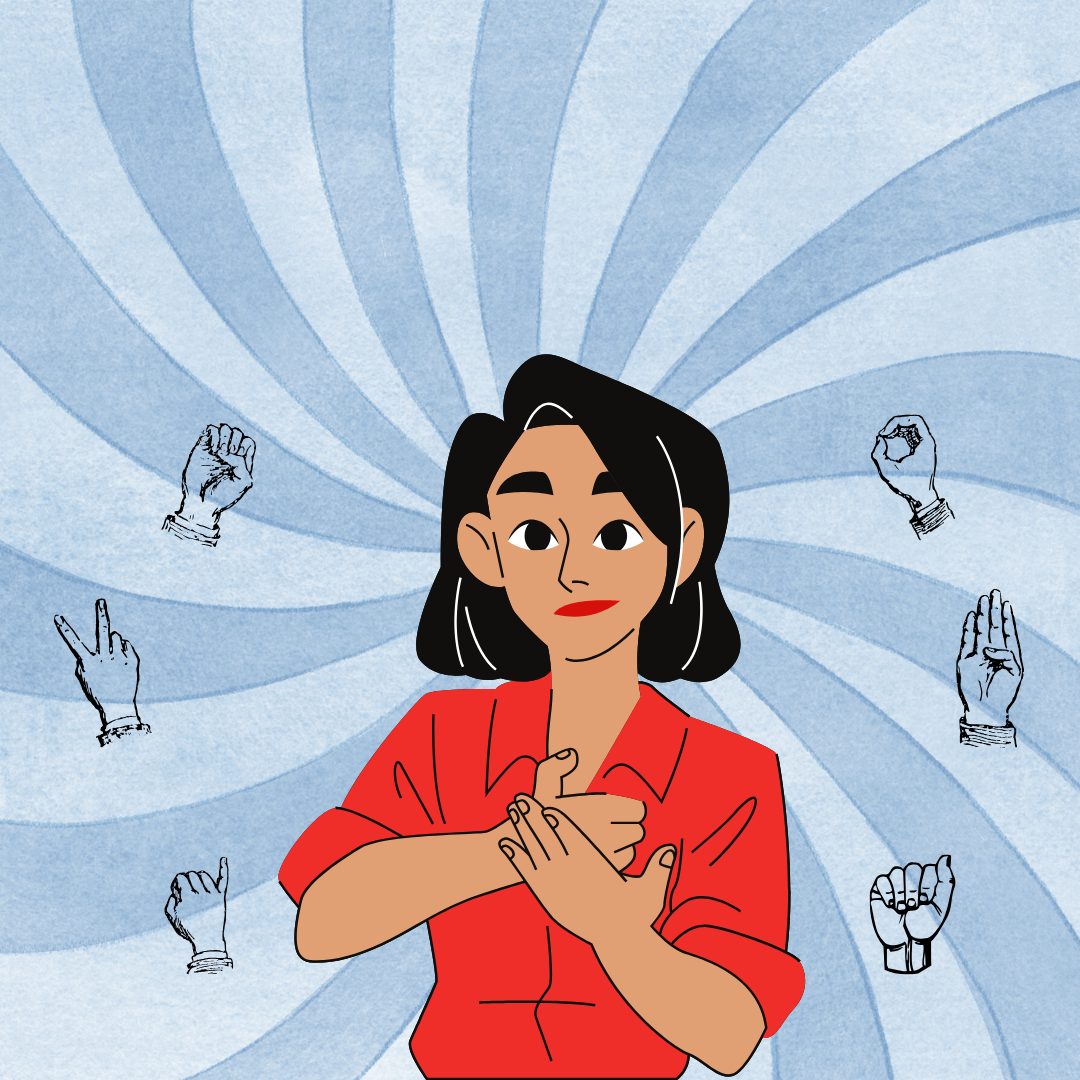 Slika pokazivanje rukama